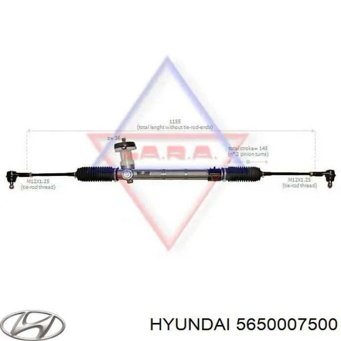 Реечный рулевой механизм Hyundai/Kia 5650007500 цена, от 146.43 USD