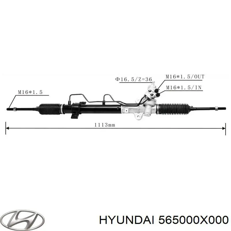 565000X000 Hyundai/Kia cremalheira da direção