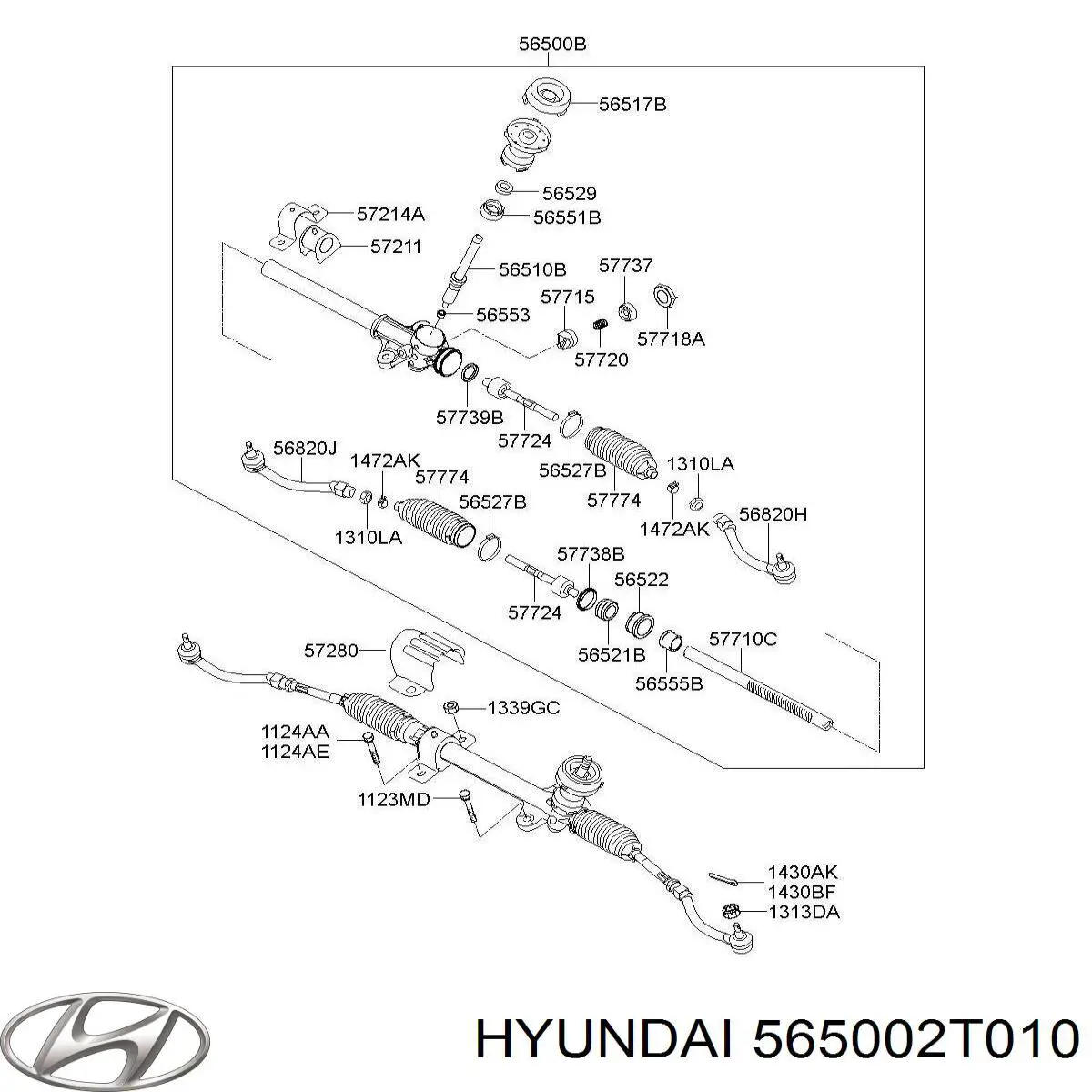 Рулевая рейка на Hyundai Sonata YF
