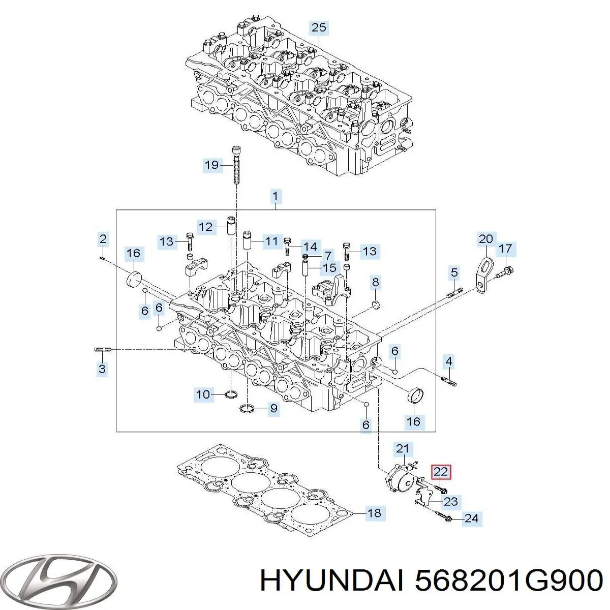 568201G900 Hyundai/Kia Наружный наконечник рулевой тяги