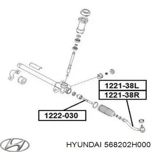 Наружный наконечник рулевой тяги Hyundai/Kia 568202H000 цена, от 12.91 USD