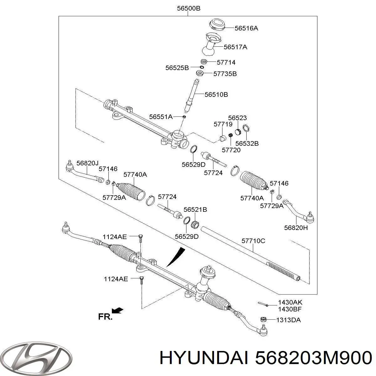 Рулевой наконечник Hyundai/Kia 568203M900 цена, от 8.74 USD