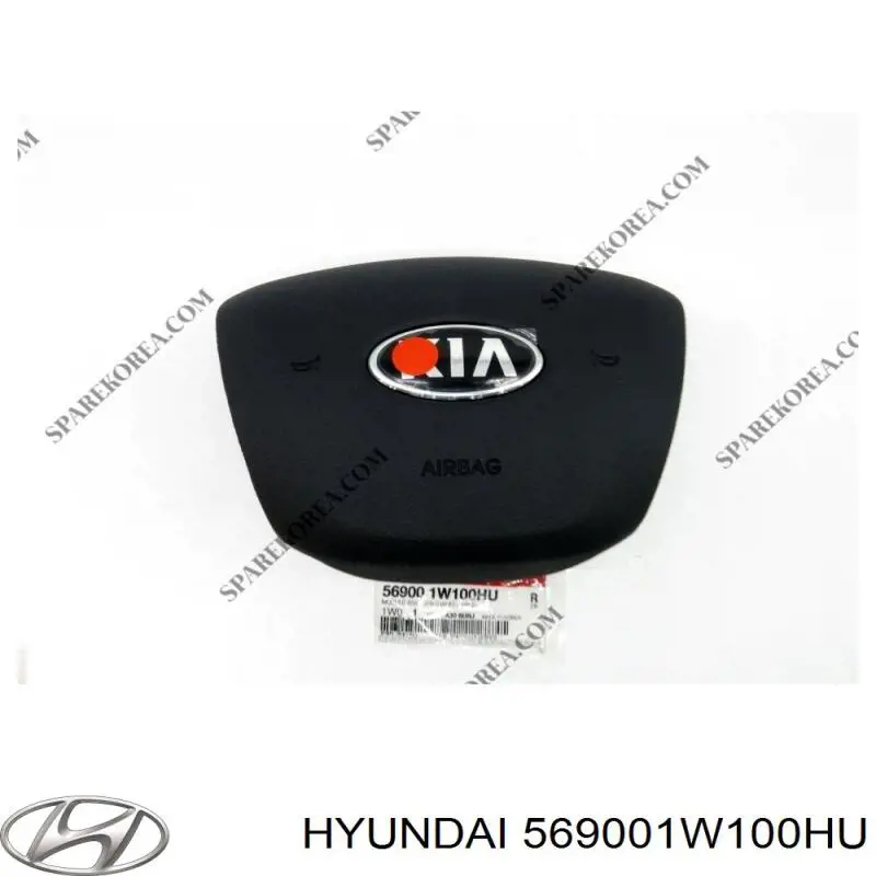 569001W100HU Hyundai/Kia Подушка безопасности водителя