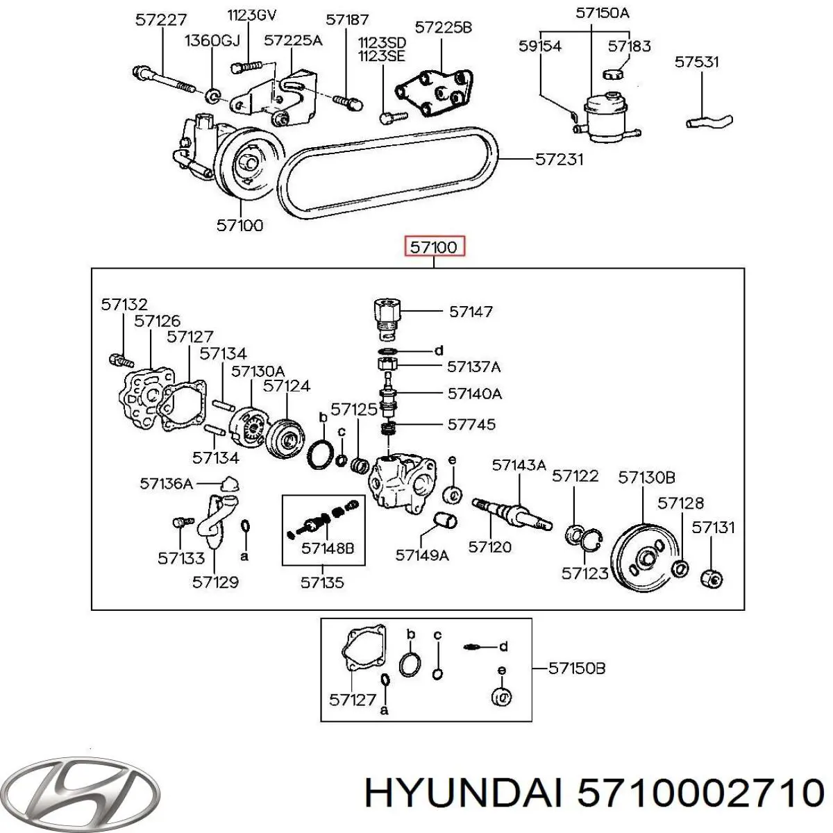 5710002710 Hyundai/Kia насос гур