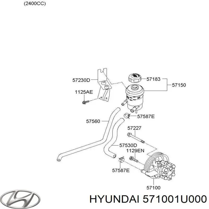 571001U000 Hyundai/Kia ГУР руля