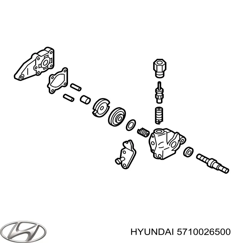 Купить 5710026500 Hyundai/Kia Насос рулевого управления