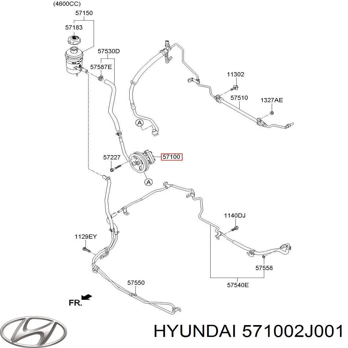 571002J001 Hyundai/Kia bomba da direção hidrâulica assistida