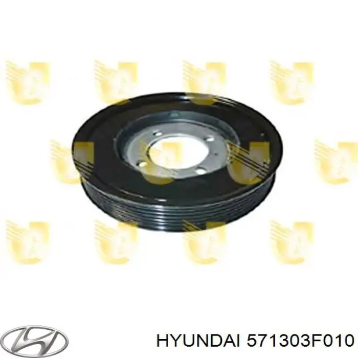 Шкив лопастного насоса гидроусилителя руля Hyundai/Kia 571303F010 цена, от  USD