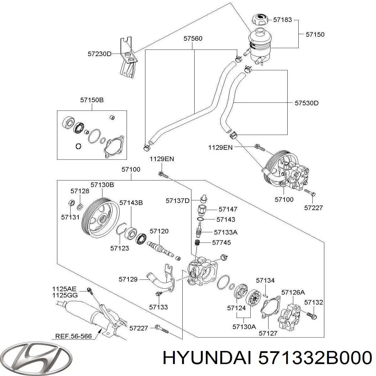  Hyundai/Kia 571332B000 цена, от 4.48 USD