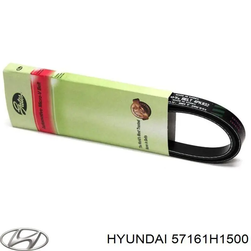 Клиновый ремень Hyundai/Kia 57161H1500 цена, от 7.19 USD