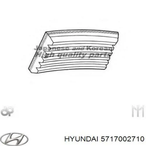 Correa trapezoidal 5717002710 Hyundai/Kia