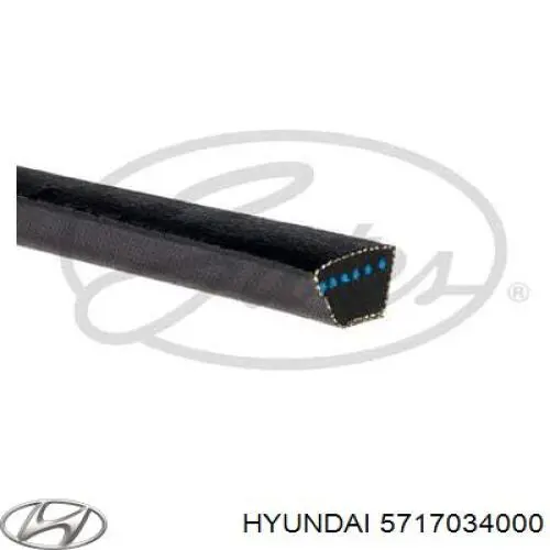 Ремень генератора 5717034000 Hyundai/Kia
