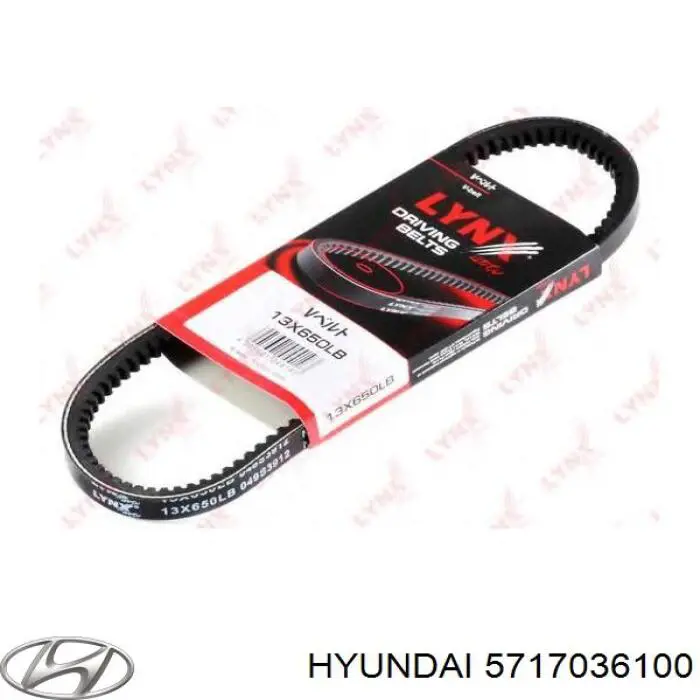 Ремень генератора 5717036100 Hyundai/Kia