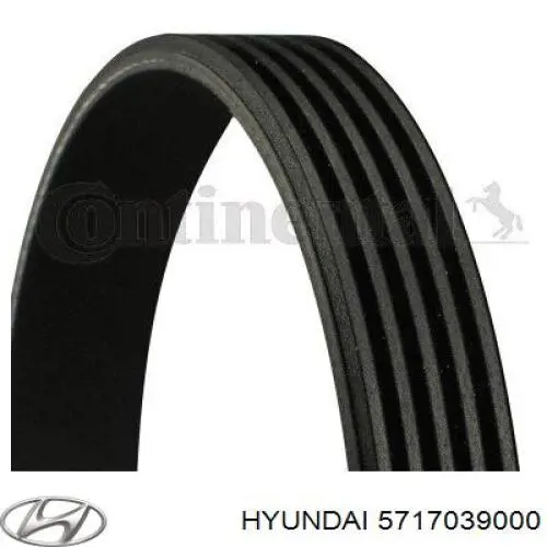 Клиновый ремень Hyundai/Kia 5717039000 цена, от 7.40 USD