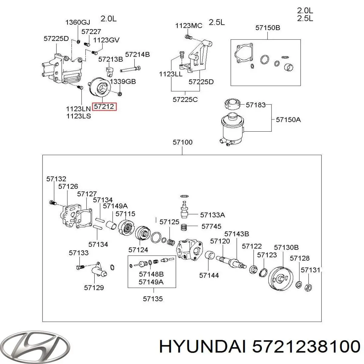 Купить 5721238100 Hyundai/Kia Паразитный ролик