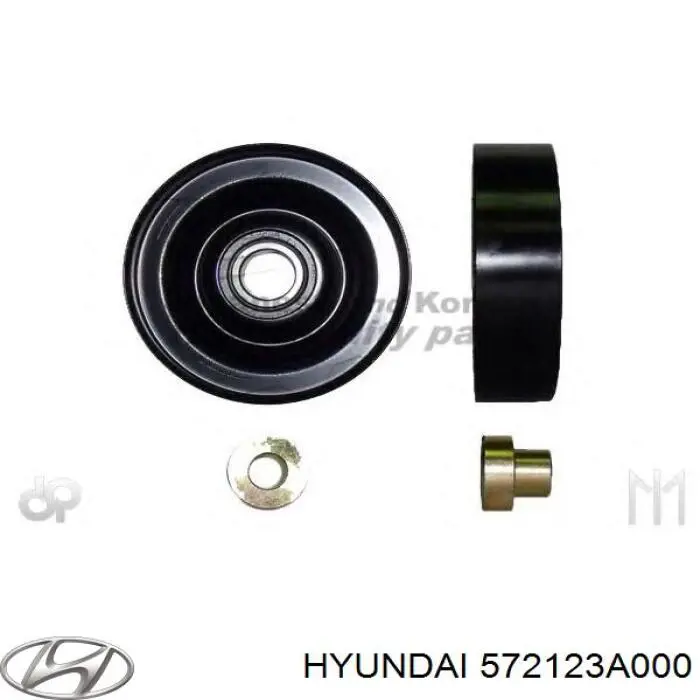 Ролик натяжителя приводного ремня Hyundai/Kia 572123A000