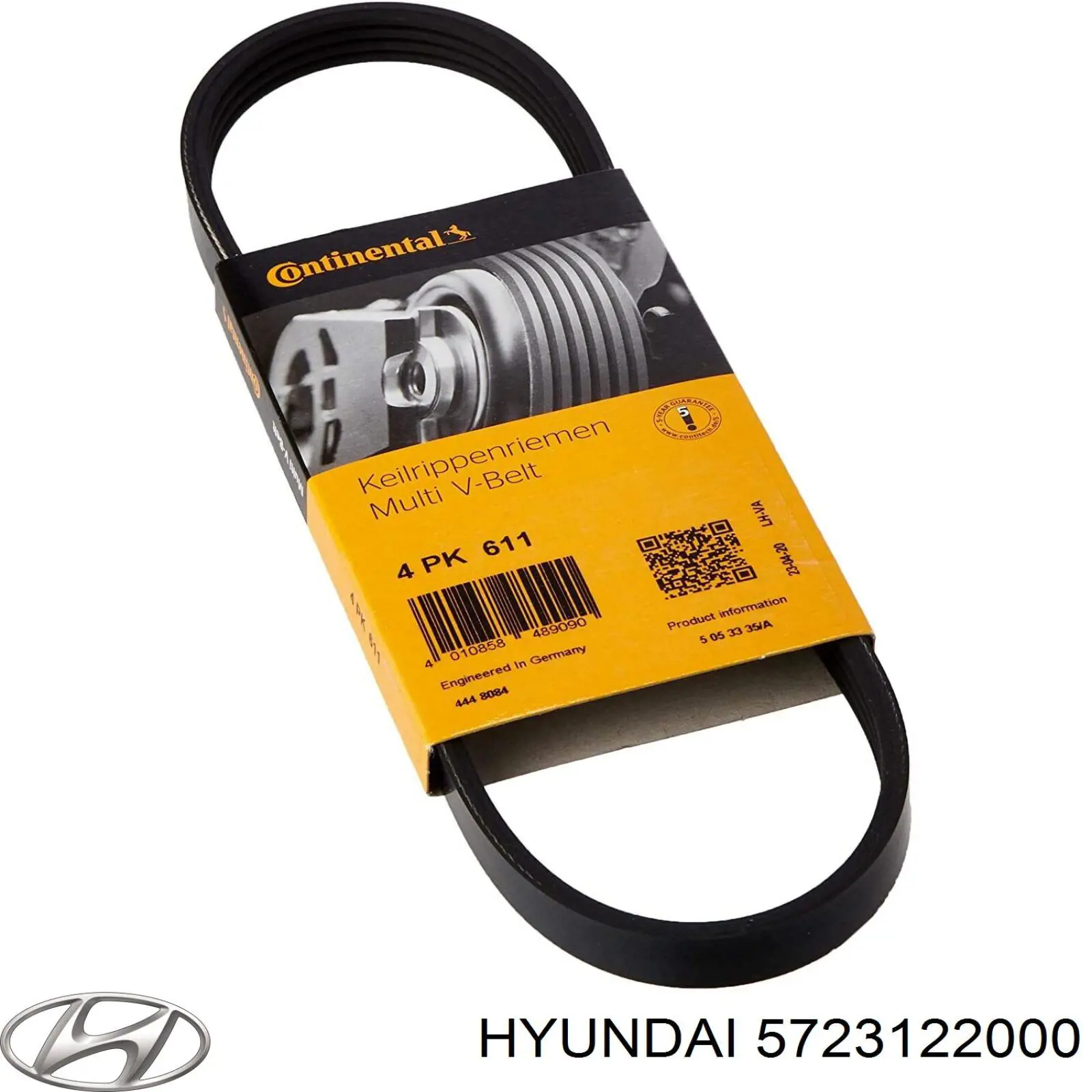 Ремень генератора 5723122000 Hyundai/Kia