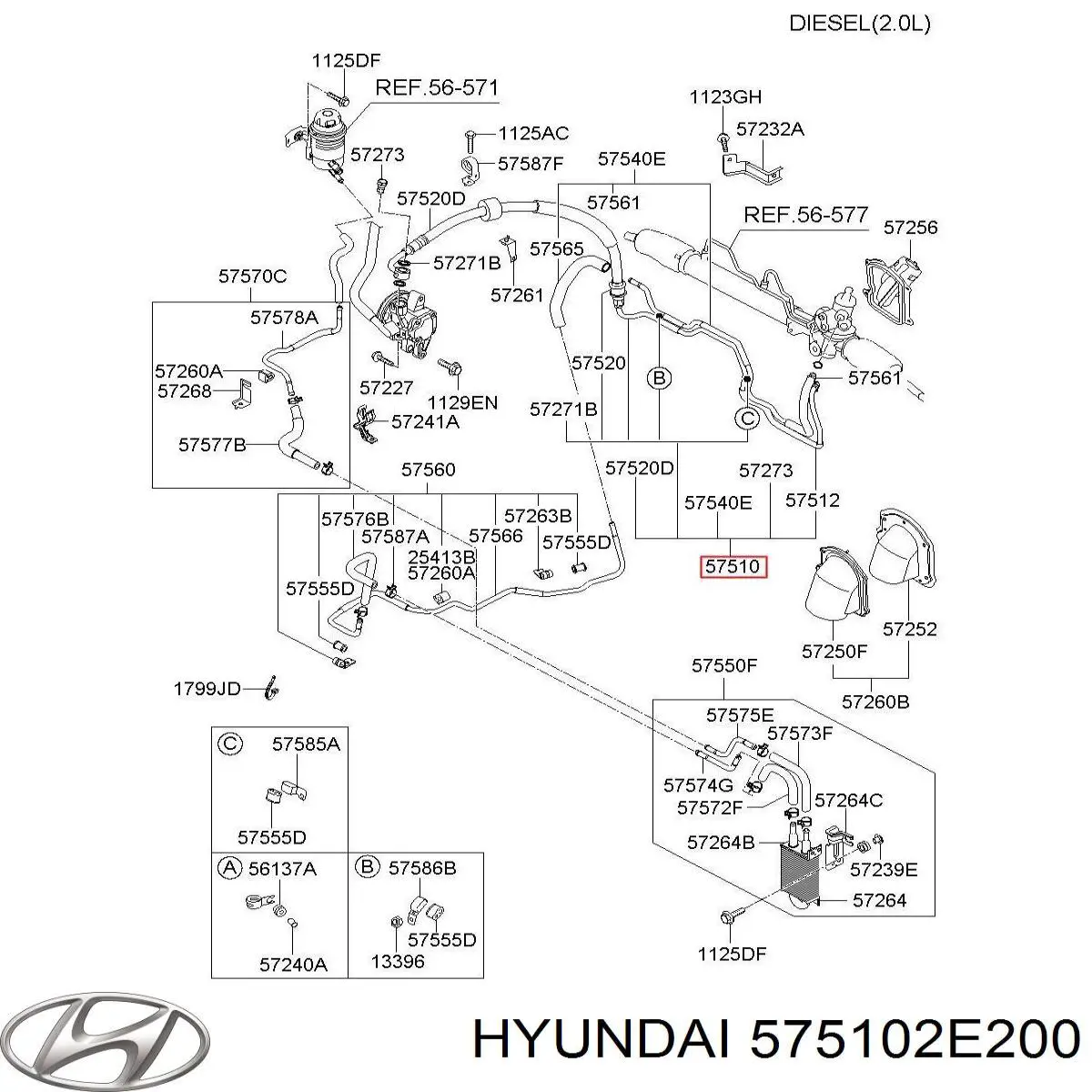  Hyundai/Kia 575102E200 цена, от 44.34 USD
