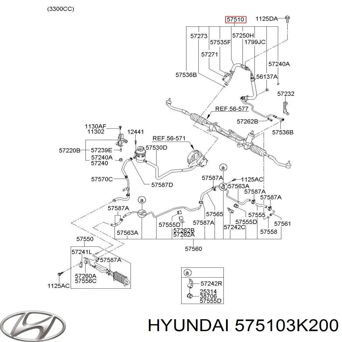 Купить 575103K200 Hyundai/Kia 