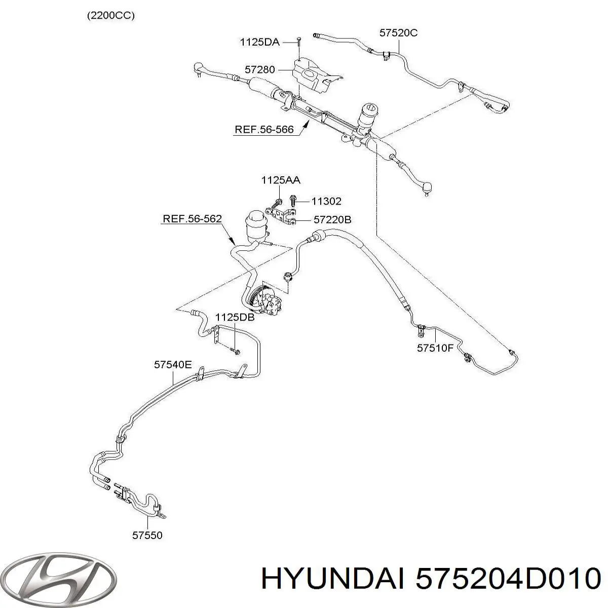  575204D010 Hyundai/Kia