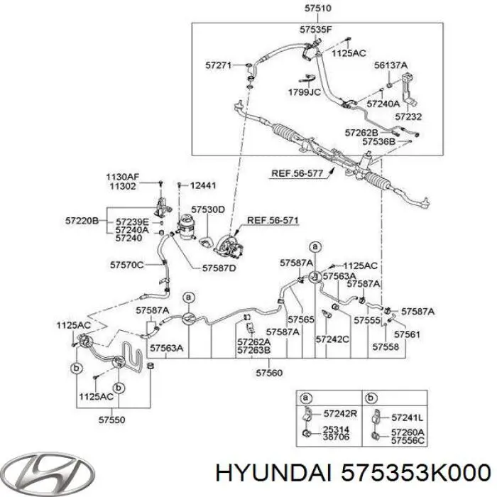 575353K000 Hyundai/Kia датчик насоса гидроусилителя