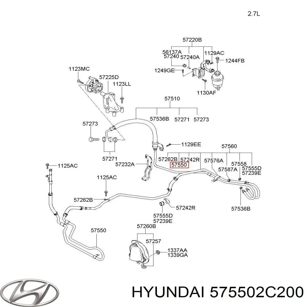  Hyundai/Kia 575502C200 цена, от 8.50 USD
