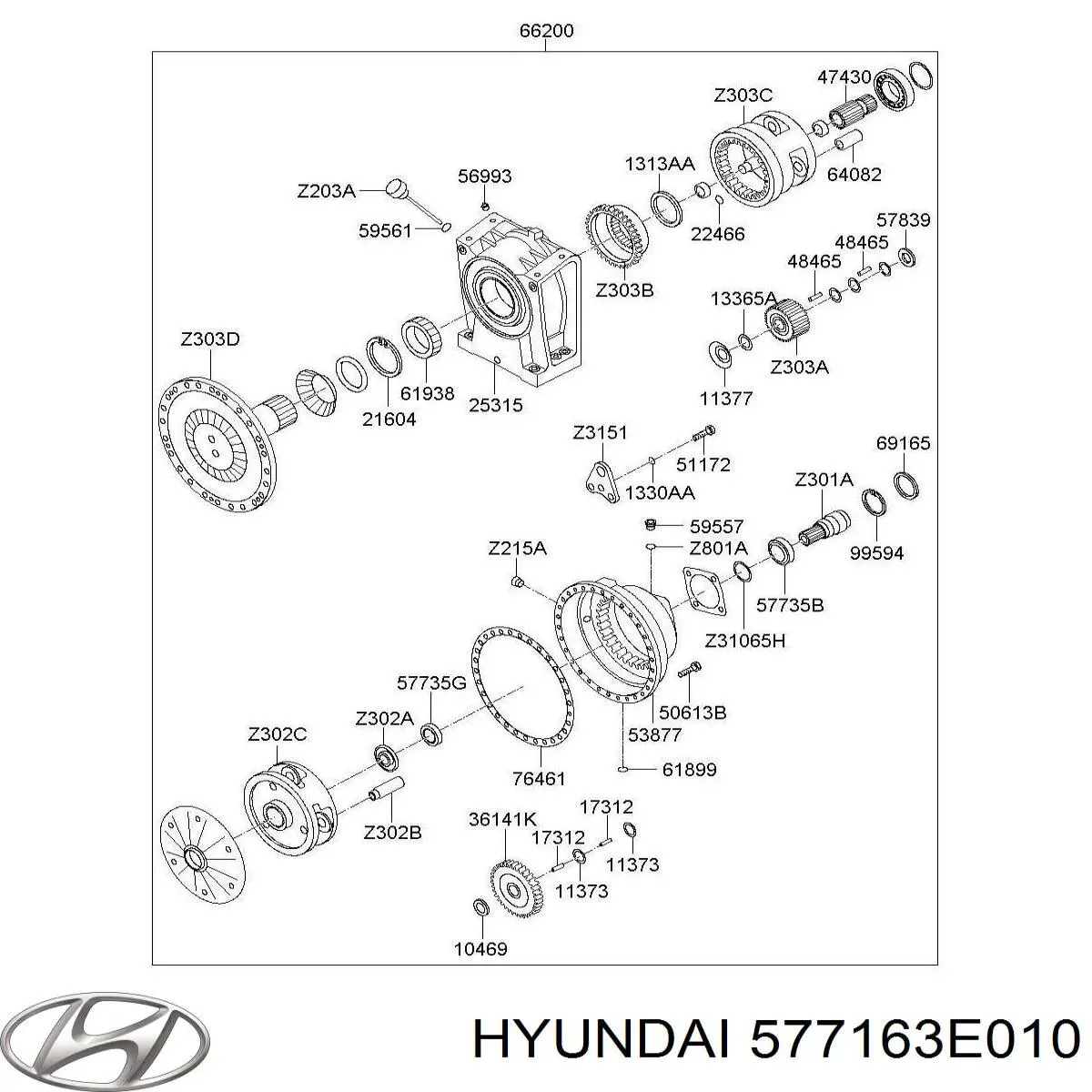 577163E010 Hyundai/Kia 