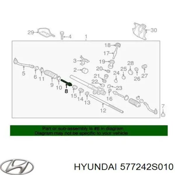 Рулевая тяга 577242S010 Hyundai/Kia