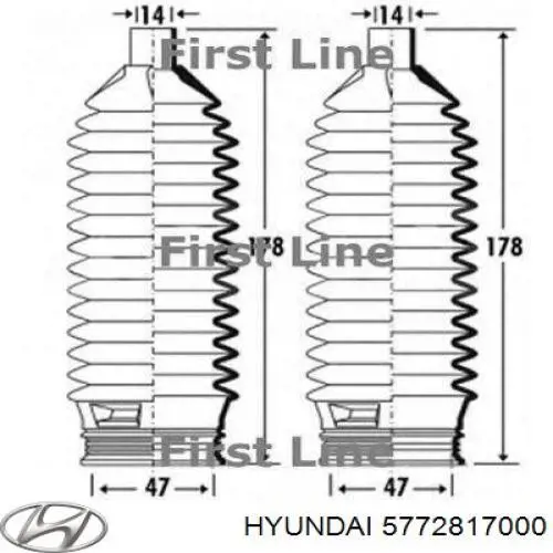 Fuelle, dirección 5772817000 Hyundai/Kia