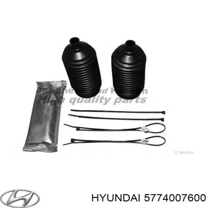 Тяга рулевая правая Hyundai/Kia 5774007600