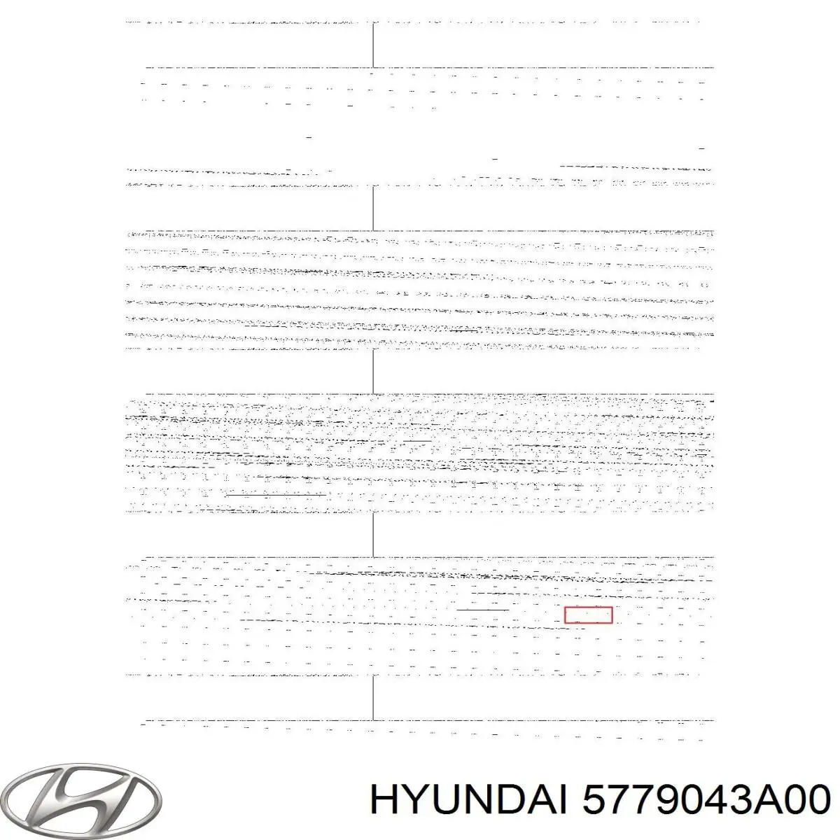 5779043A00 Hyundai/Kia 