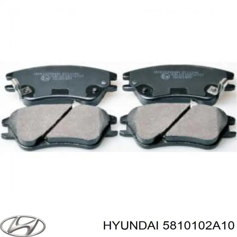 5810102A10 Hyundai/Kia колодки тормозные передние дисковые