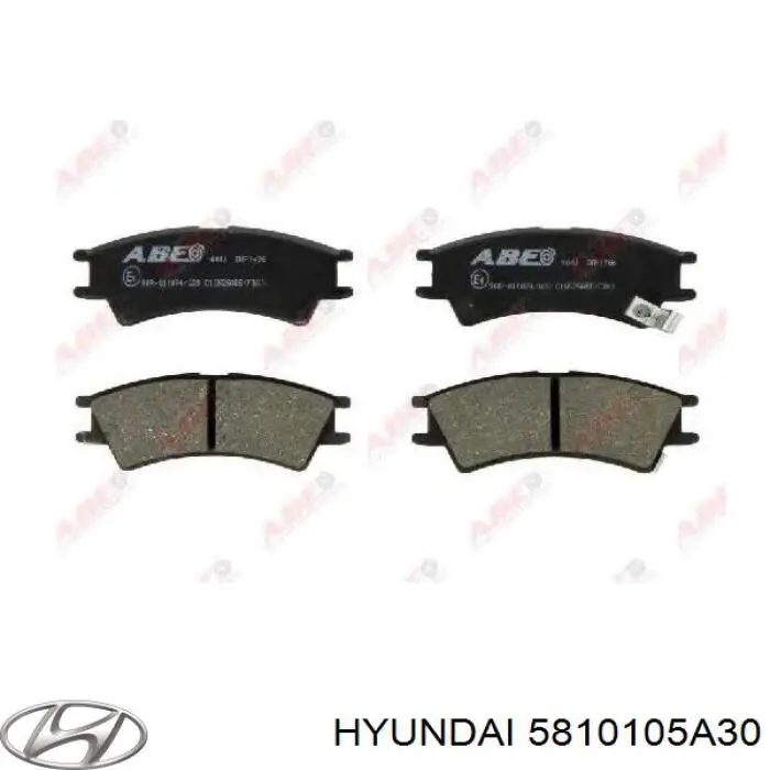 5810105A30 Hyundai/Kia колодки тормозные передние дисковые