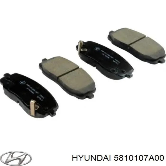 5810107A00 Hyundai/Kia колодки тормозные передние дисковые