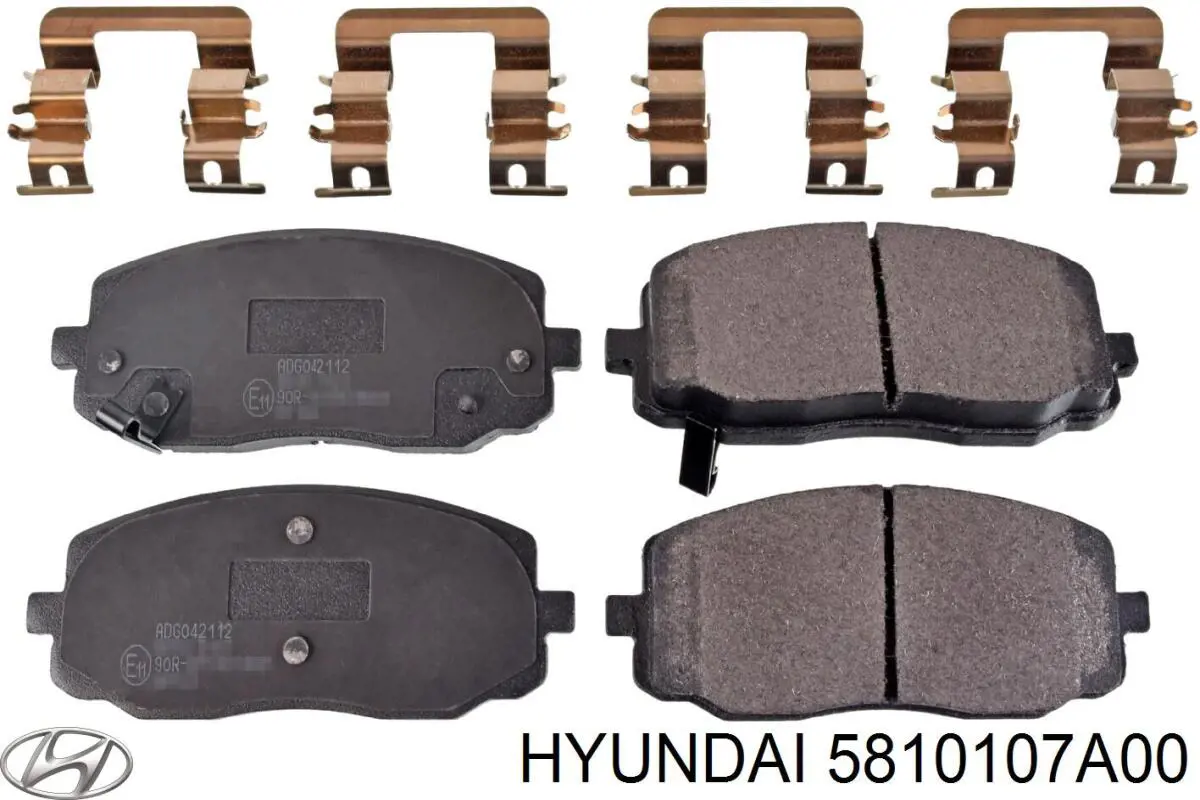 Передние тормозные колодки 5810107A00 Hyundai/Kia