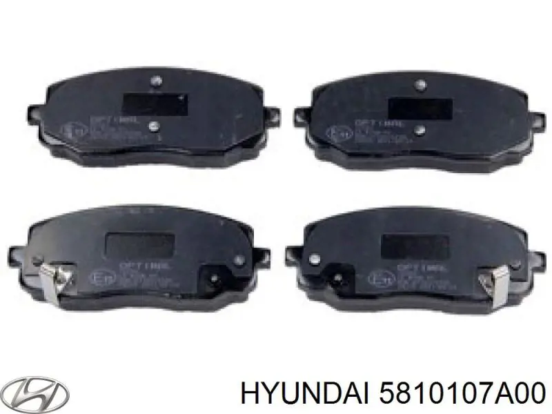 Pastillas de freno delanteras 5810107A00 Hyundai/Kia