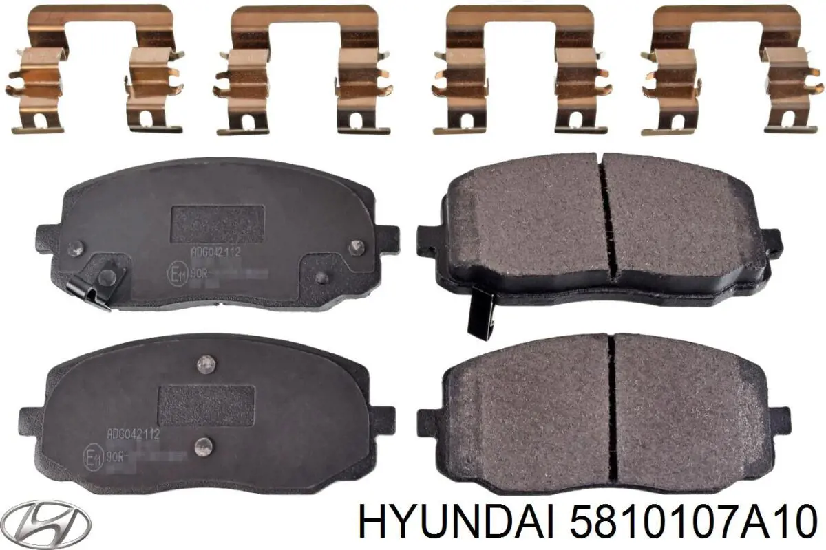 5810107A10 Hyundai/Kia колодки тормозные передние дисковые