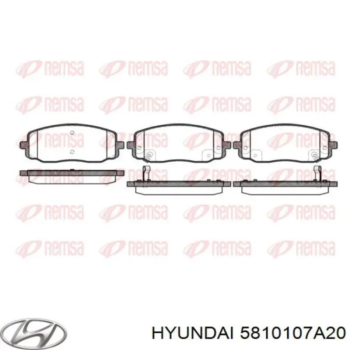 Колодки Hyundai/Kia 5810107A20 цена, от 20.38 USD