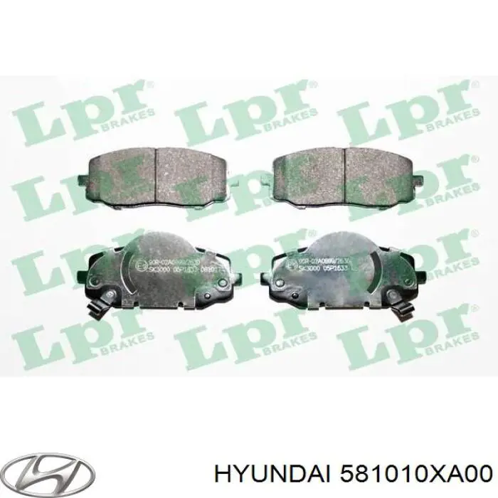 Передние тормозные колодки 581010XA00 Hyundai/Kia