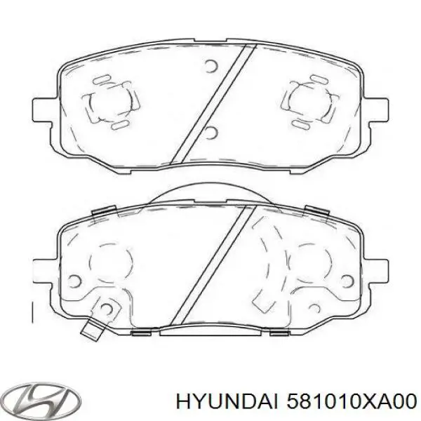 Колодки Hyundai/Kia 581010XA00 цена, от 18.26 USD