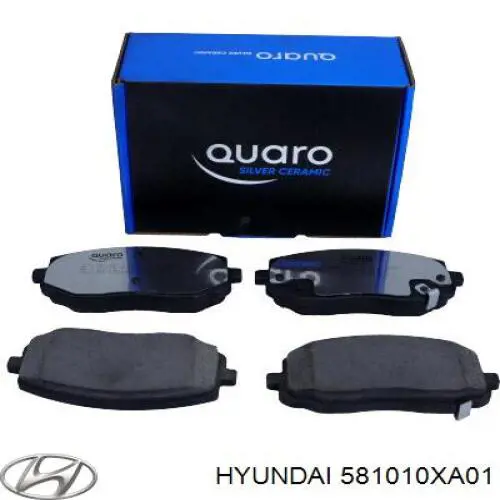 581010XA01 Hyundai/Kia колодки тормозные передние дисковые