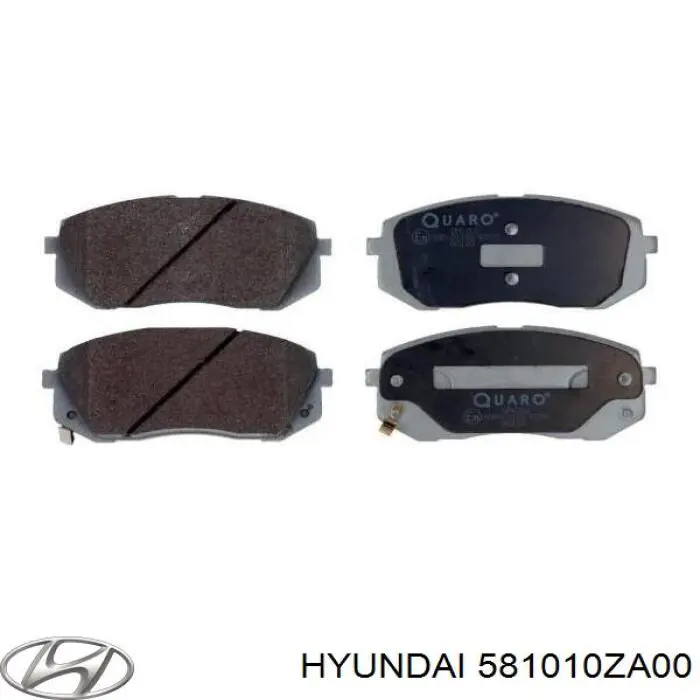 Передние тормозные колодки 581010ZA00 Hyundai/Kia
