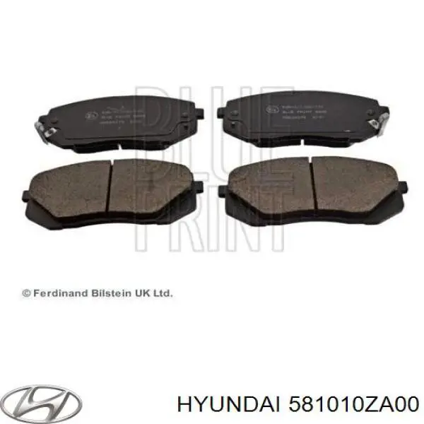 Передние тормозные колодки 581010ZA00 Hyundai/Kia