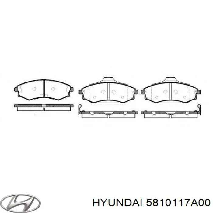 5810117A00 Hyundai/Kia Колодки передние