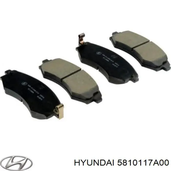 5810117A00 Hyundai/Kia колодки тормозные передние дисковые