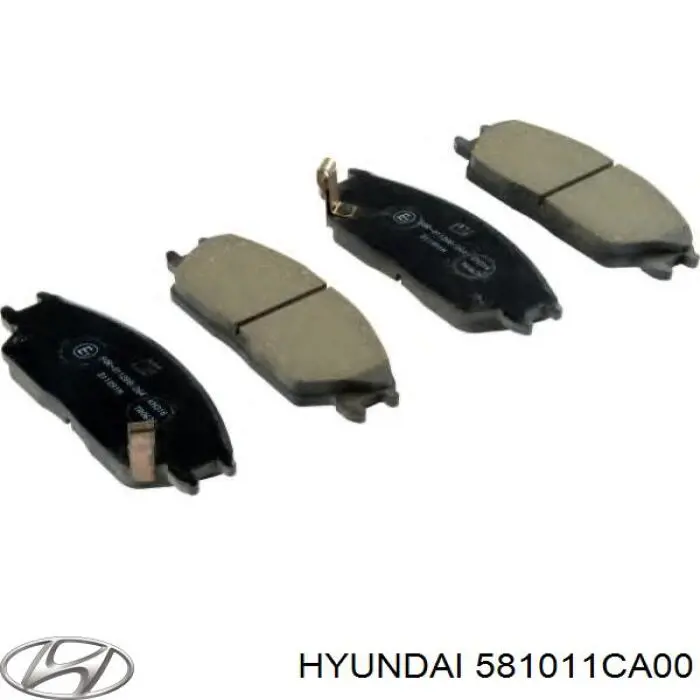 581011CA00 Hyundai/Kia sapatas do freio dianteiras de disco