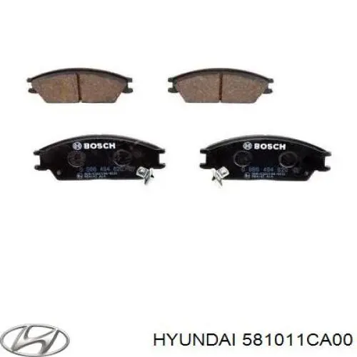 Купить 581011CA00 Hyundai/Kia Колодки тормозные