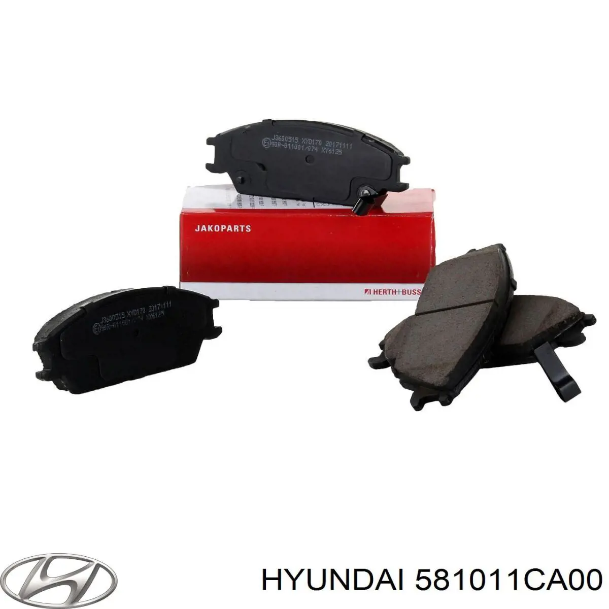 Передние тормозные колодки 581011CA00 Hyundai/Kia