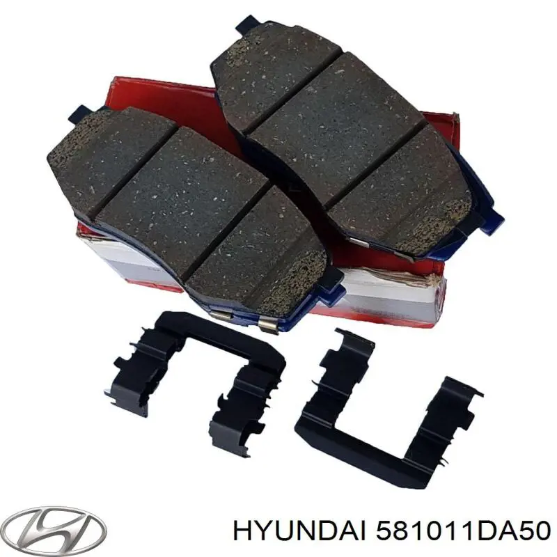 Передние тормозные колодки 581011DA50 Hyundai/Kia