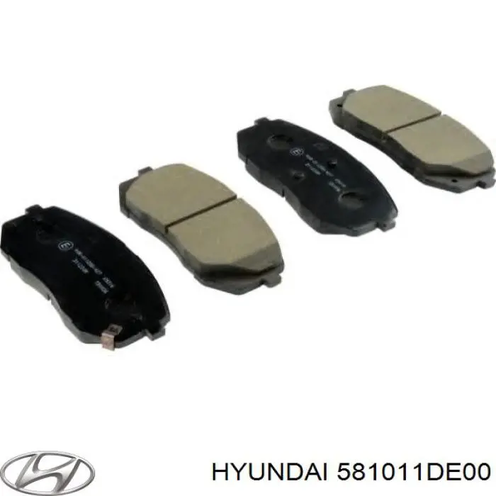 581011DE00 Hyundai/Kia колодки тормозные передние дисковые